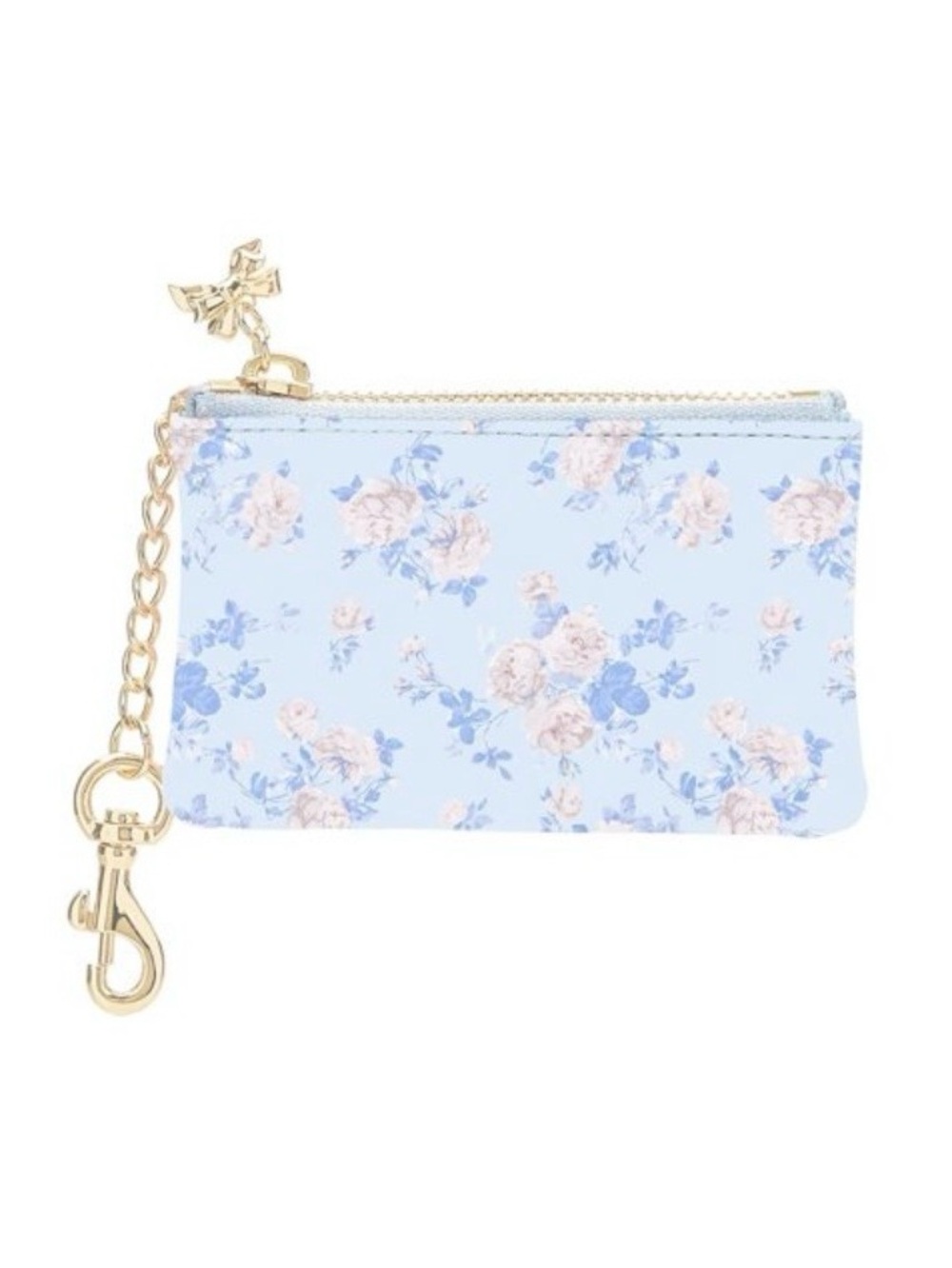 LoveShackFancy x Target - Case-Mate blue Printed PU Zipper Coin Pouch